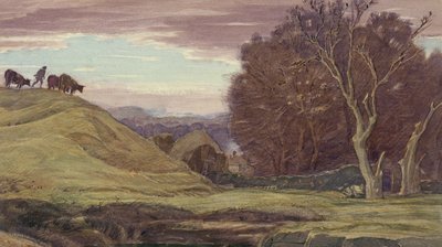 Walisische pastorale Landschaft, ca. 1920 von Henry A. 1868 1940 Payne